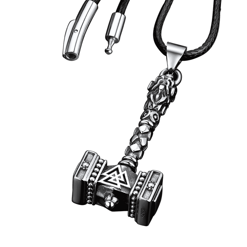 Thor's Hammer Mjolnir Necklace Viking Charm for