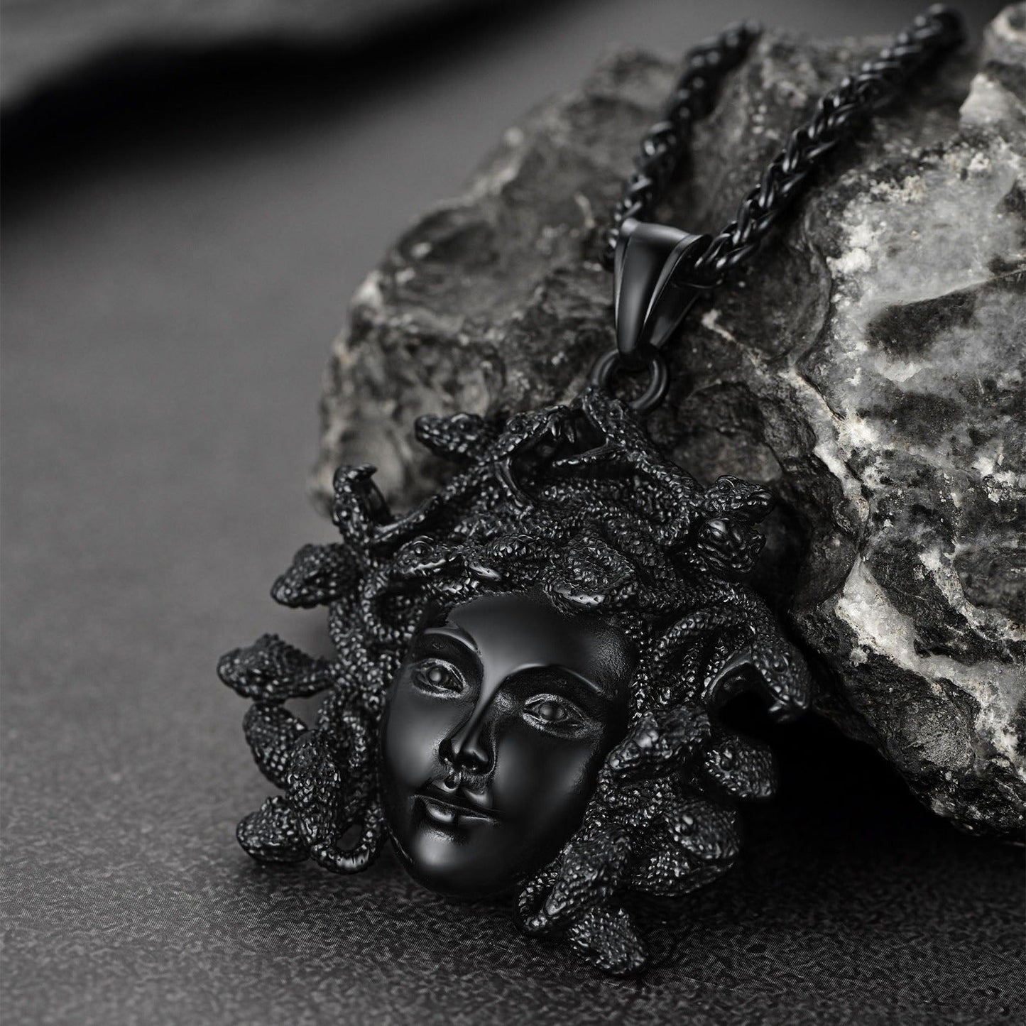 Medusa Necklace Amulet Pendant for