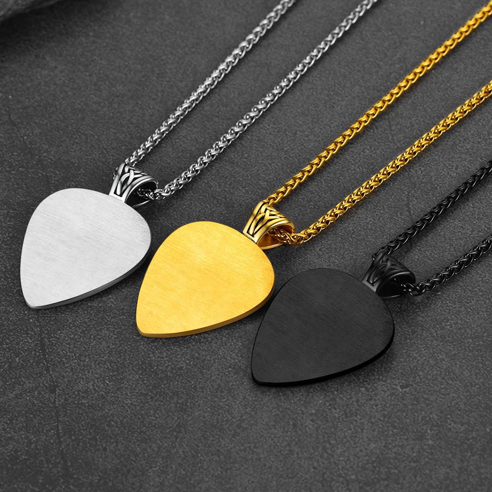 Customized Heart Photo Necklace With Viking Runes