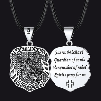 Catholic Saint Michael Pendant Necklace for