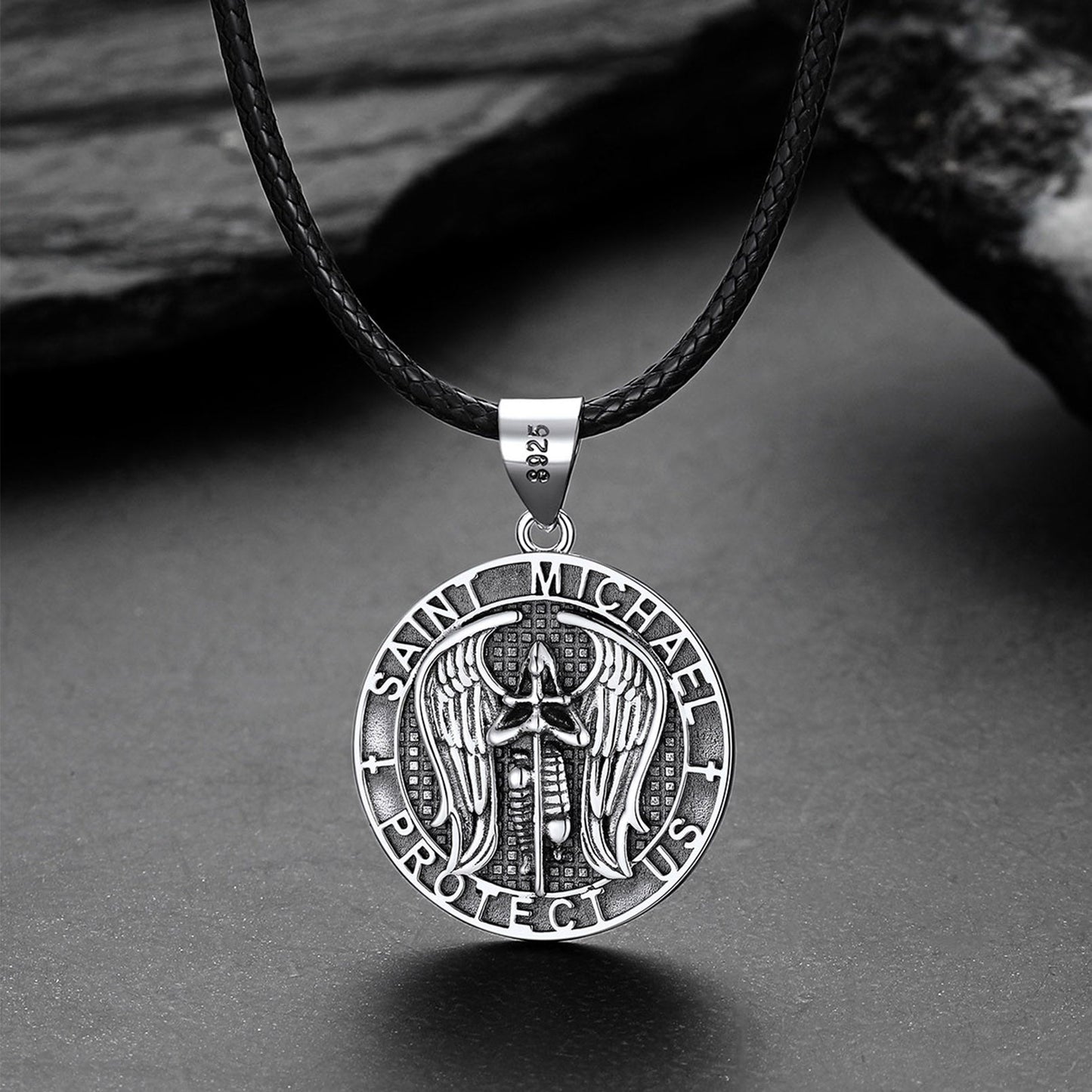 Christian Saint Michael Pendant Necklace Medal for