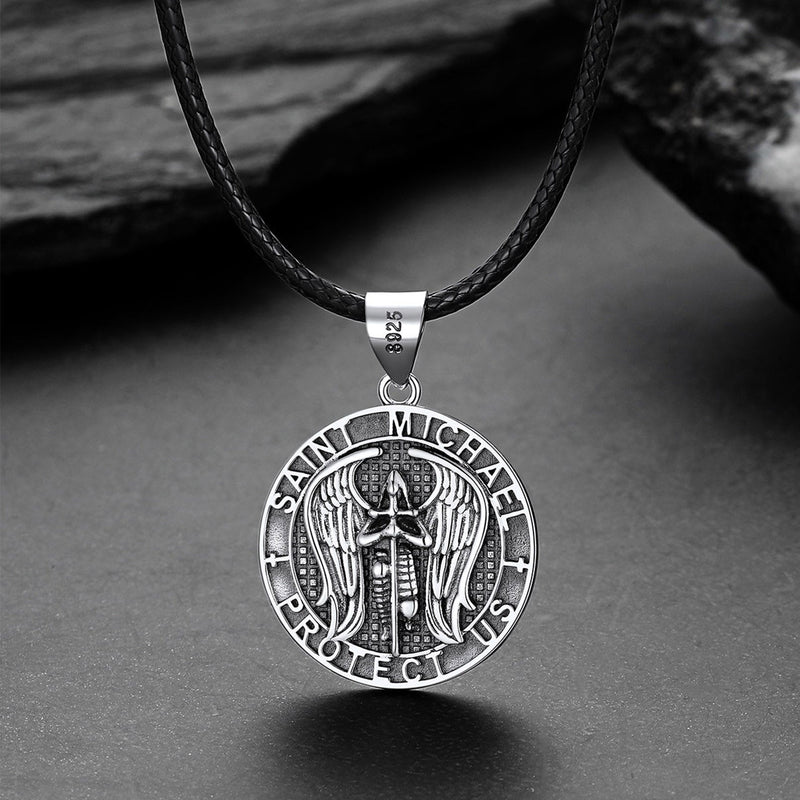 Christian Saint Michael Pendant Necklace Medal for