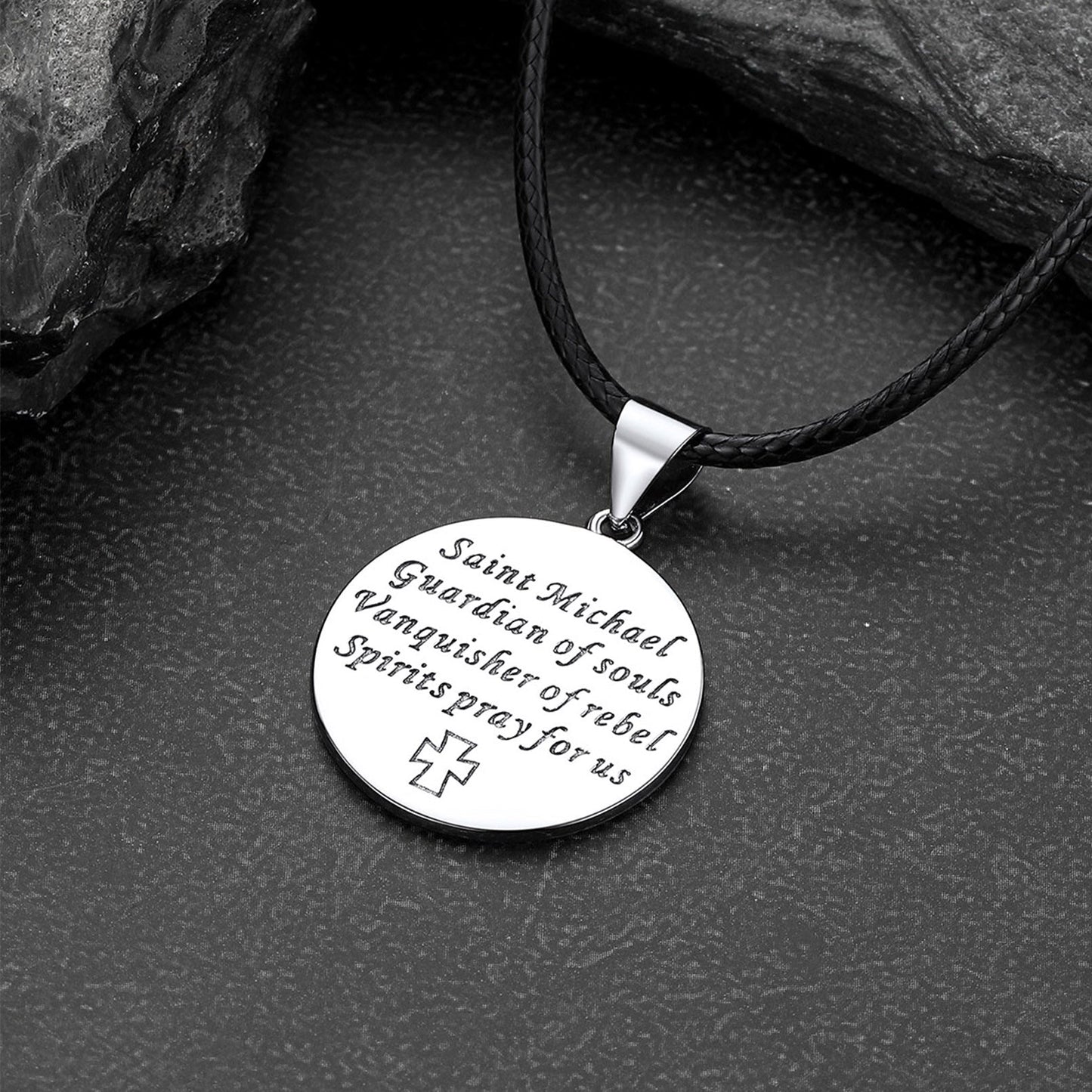 Christian Saint Michael Pendant Necklace Medal for