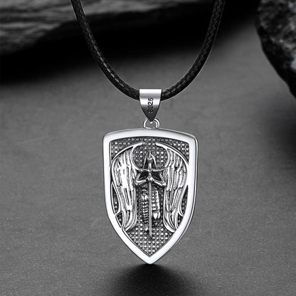 Shield Archangel St. Michael Protection Necklace for