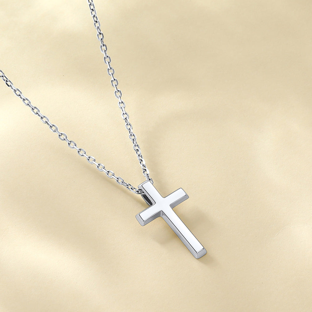 Dainty Cross Pendant Necklace for Mom, Christian Faith Pendant Necklace Gift