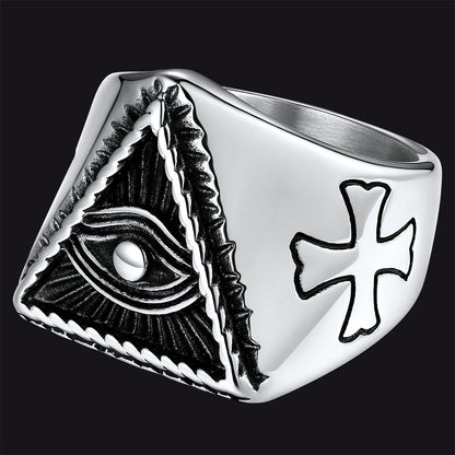 All Seeing Eye Ring Eye of Providence Ring for