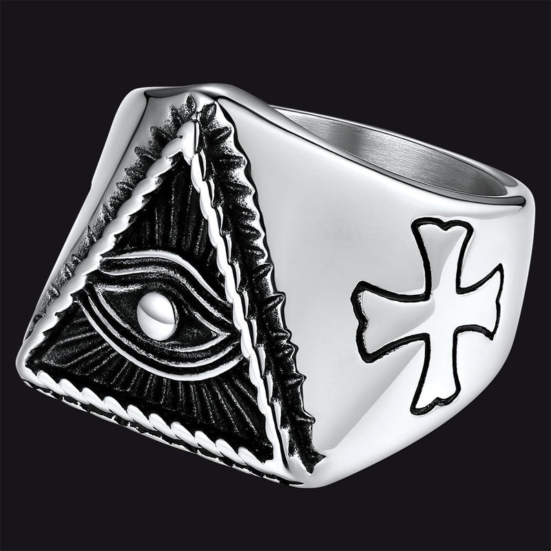All Seeing Eye Ring Eye of Providence Ring for