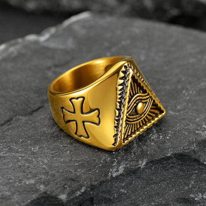 All Seeing Eye Ring Eye of Providence Ring for