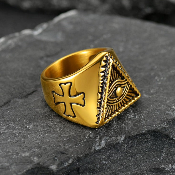 All Seeing Eye Ring Eye of Providence Ring for