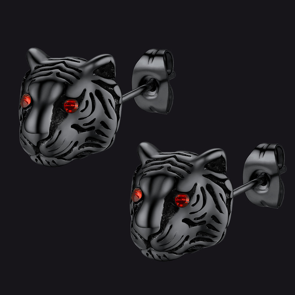 Flash Tiger Stud Earrings for
