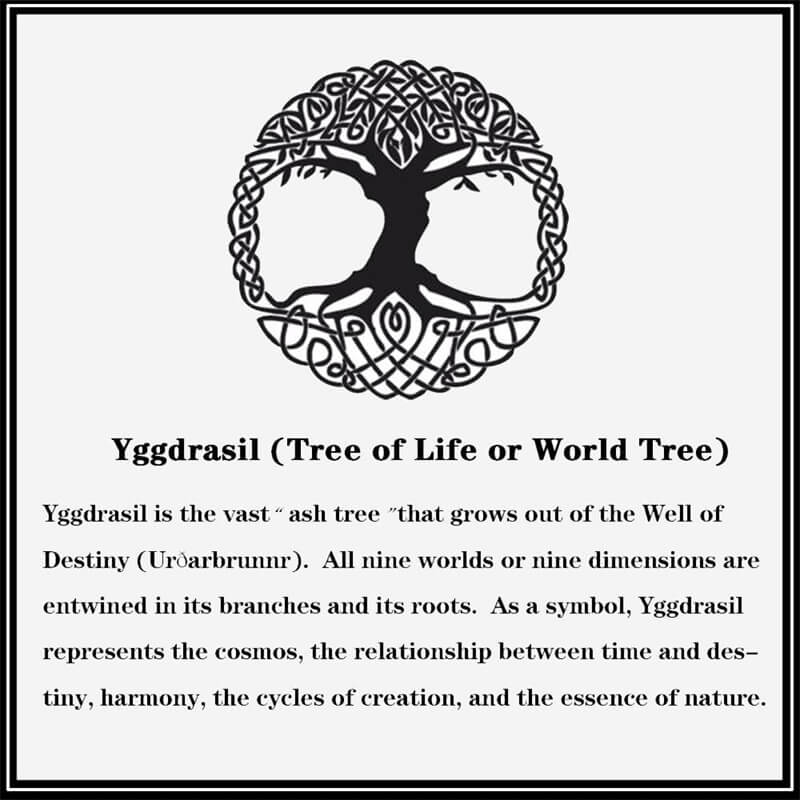 Triple Moon Tree of Life Leather Viking Bracelet