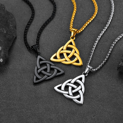 Irish Celtic Knot Necklace for in Stainless Steel