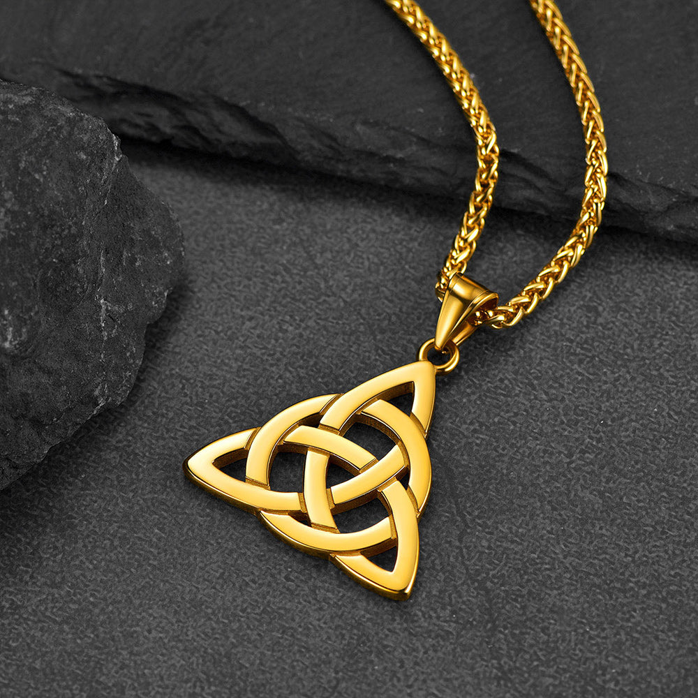 Irish Celtic Knot Necklace for in Stainless Steel