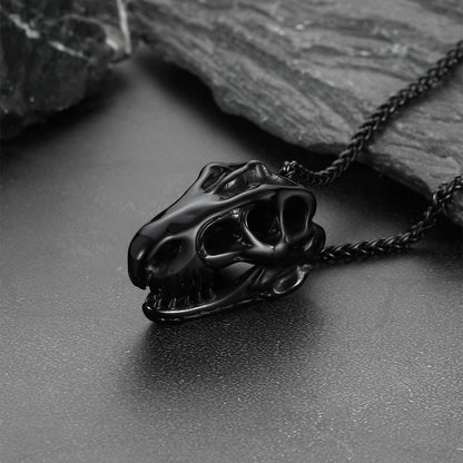 T-rex Dinosaur Skull Head Necklace Pendant for