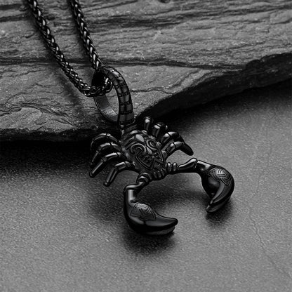 Celtic Knot Scorpion Pendant Necklace for