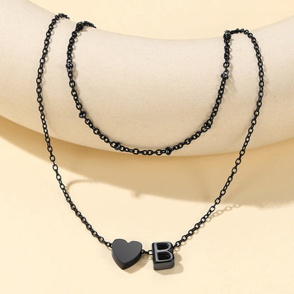 Initial Heart Layered Anklet With Heart for