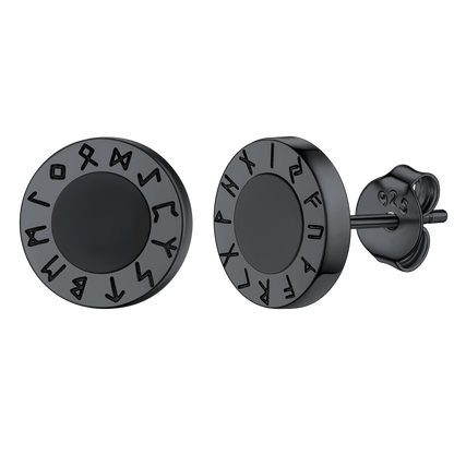 Black Onyx Diamond Stud Earrings for Sterling Silver