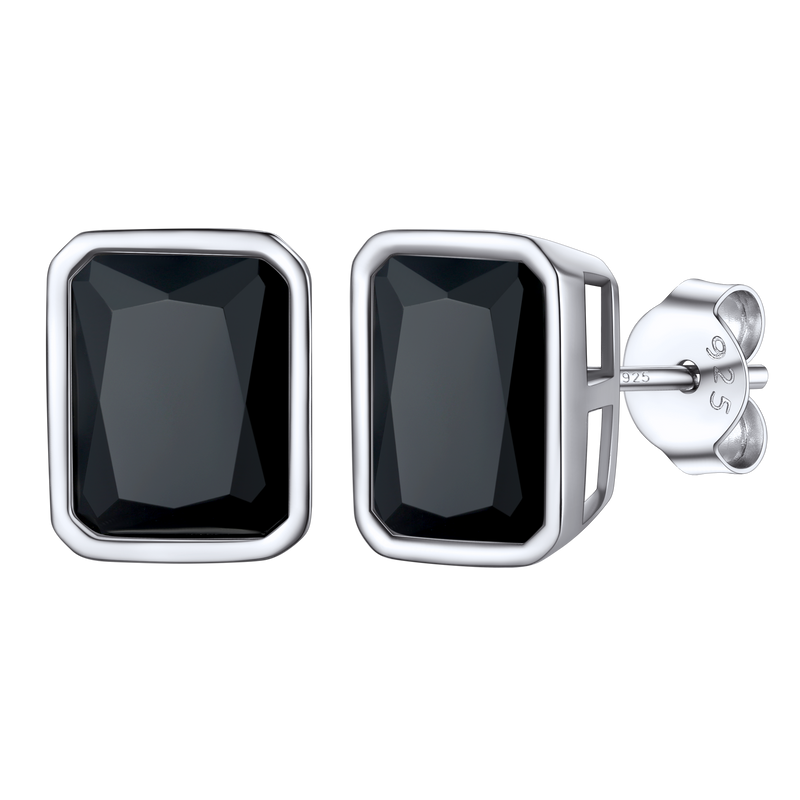 Flash Sterling Silver Stud Earrings for