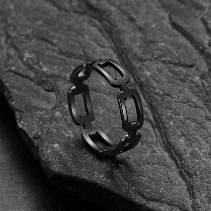 925 Sterling Silver Chain Link Rings for