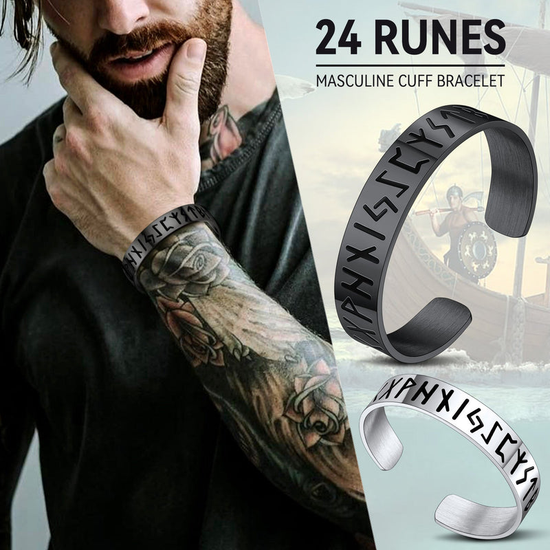 Viking Cuff Bangle Bracelet for