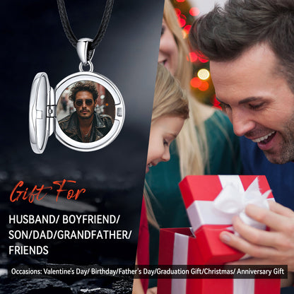 Custom Viking Wolf Locket Necklace With Picture Inside