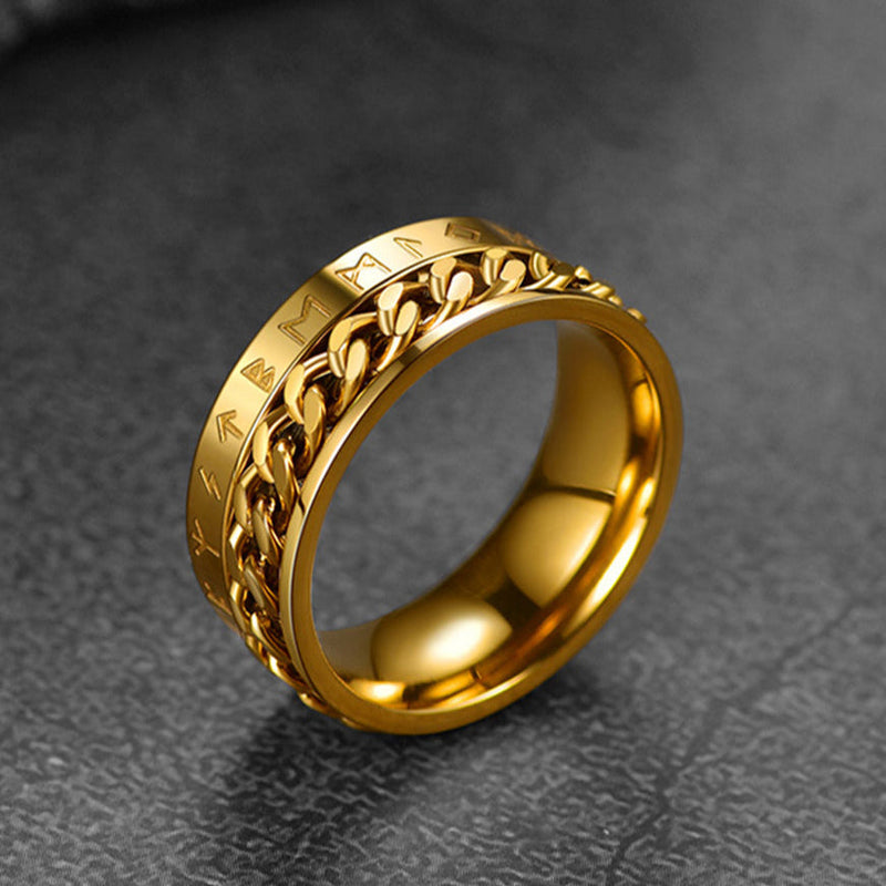 Viking Spinner Fidget Anxiety Ring for