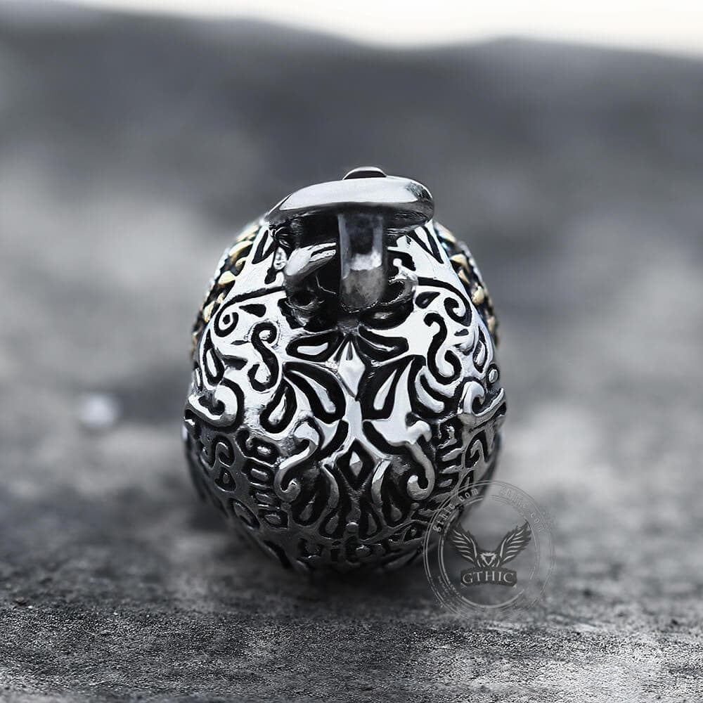 Cross Sugar Skull Pendant