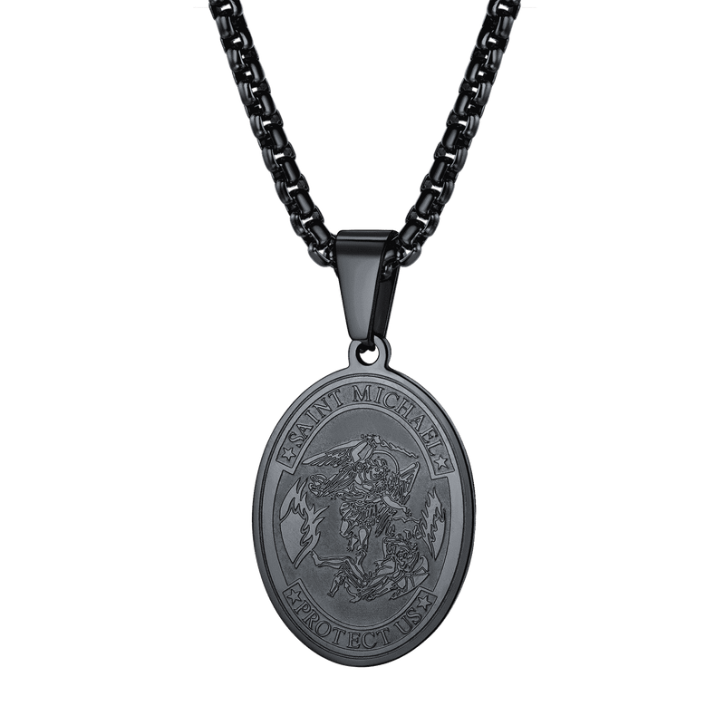 Archangel Michael Medal Pendant Necklace