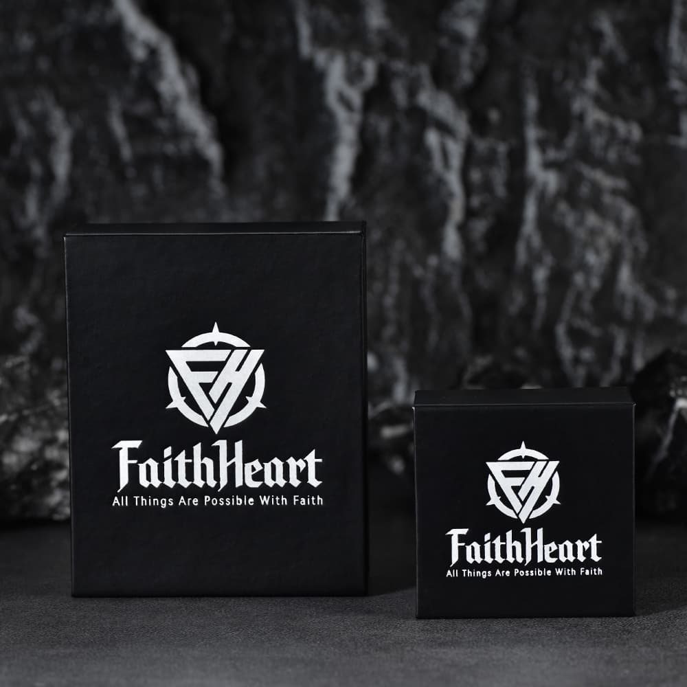 Faithheart Viking Rune Valknut Necklace for