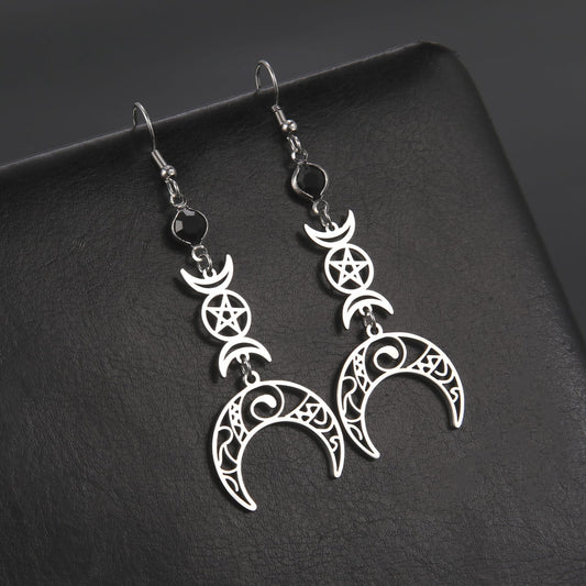 Wiccan Strength Protection Earrings