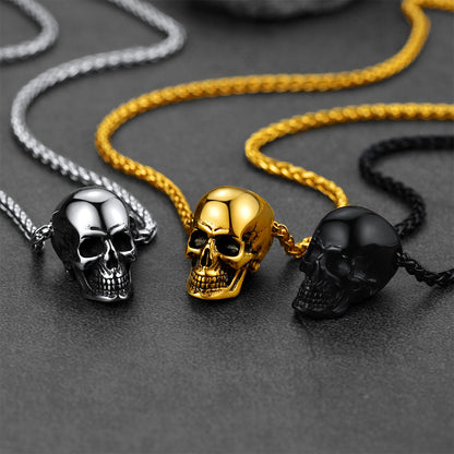 Gothic Skull Necklace Pendant for