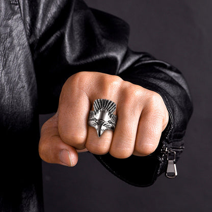 Retro Eagle Ring for Stainless Steel