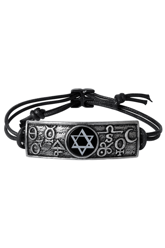 Alchemist's Magic Tablet Bracelet With Solomon's Seal