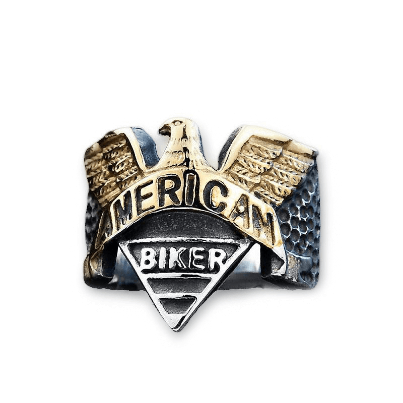 American Biker Eagle Ring / Stainless Steel Rock / Personality Signet Jewelry