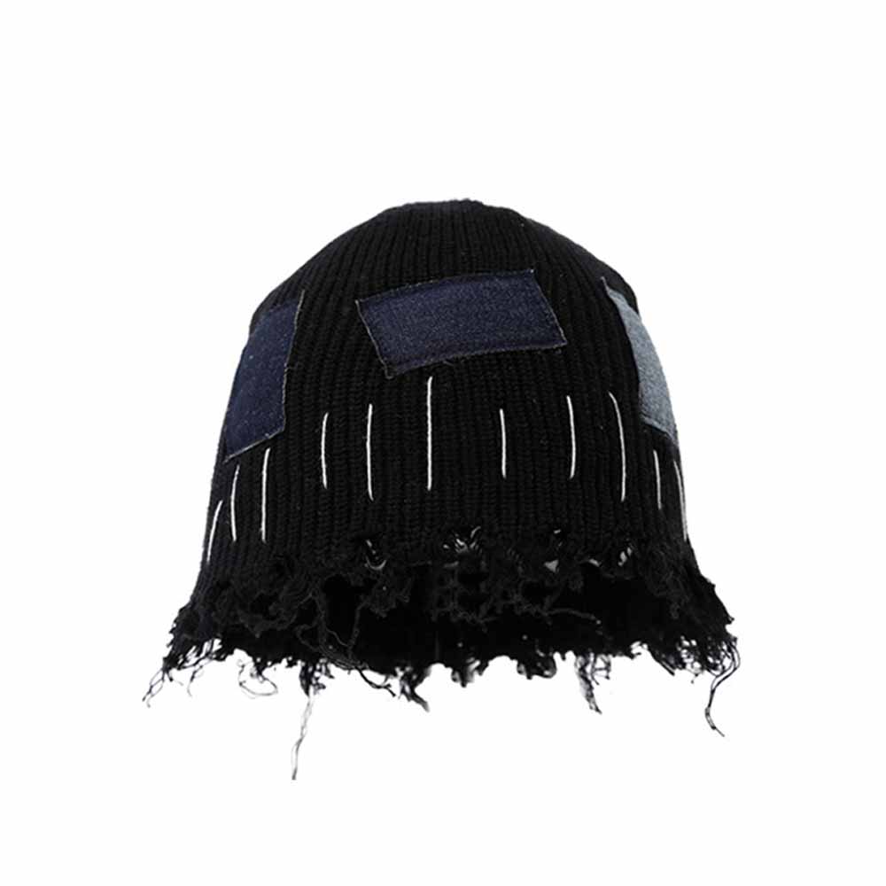 American Street Patch Design Ripped Beggar Hat
