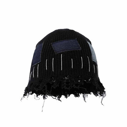 American Street Patch Design Ripped Beggar Hat