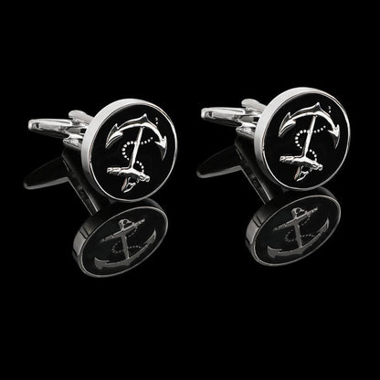 Anchor Brass Marine Cufflinks