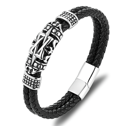 Ancient Architecture Totem Bracelet for / Small Adorn Article Genuine Leather Bracelet