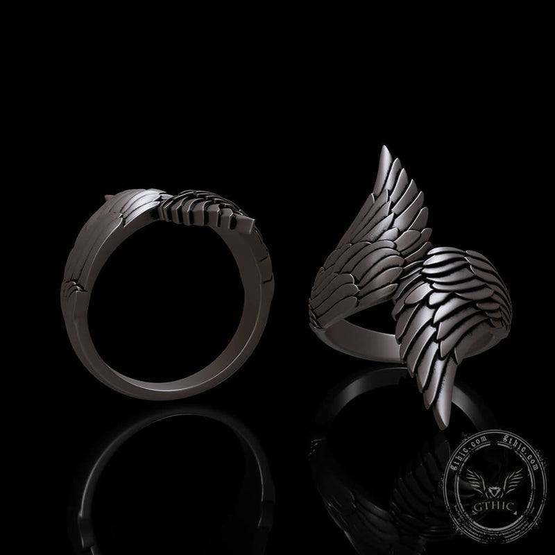 Angel Descends Sterling Silver Ring