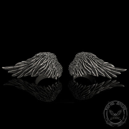 Angel Wing Sterling Silver Ring