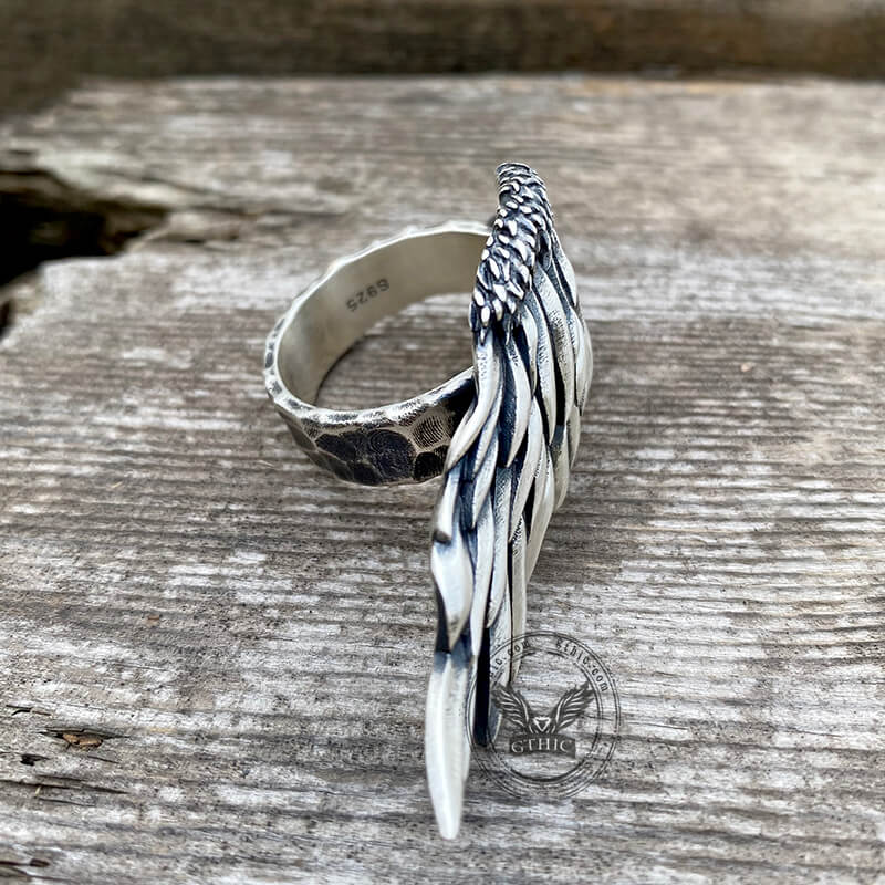 Angel Wing Sterling Silver Ring