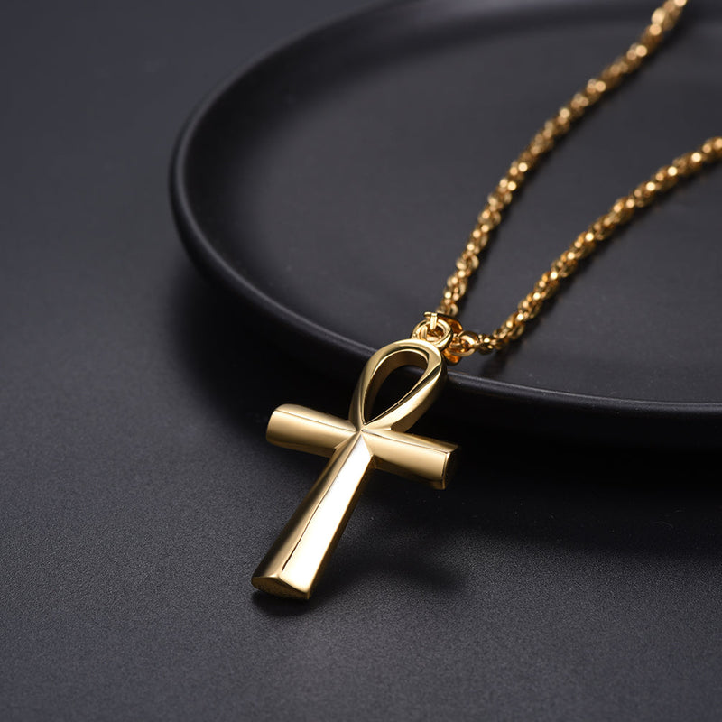 Egyptian Coptic Ankh Cross Necklace for