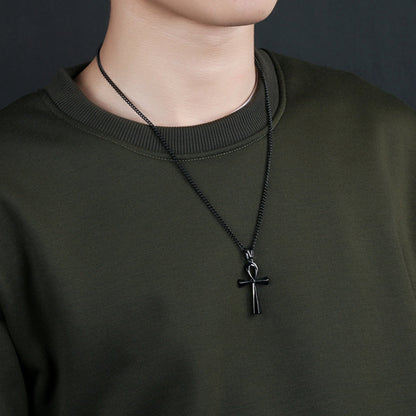 Egyptian Coptic Ankh Cross Necklace for