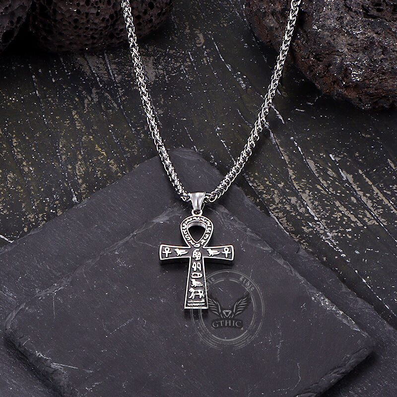 Ankh Cross Ancient Egyptian Symbol Stainless Steel Pendant