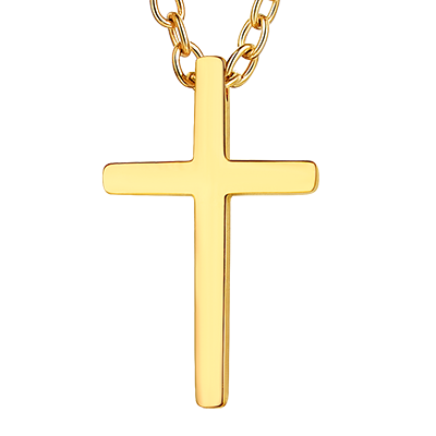 Classic Cross Necklace Christian Faith Pendant for