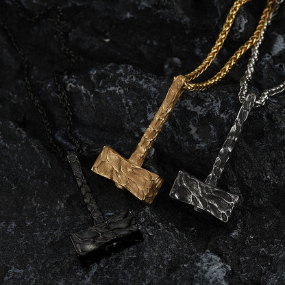 Viking Mjolnir Thor's Hammer Necklace for