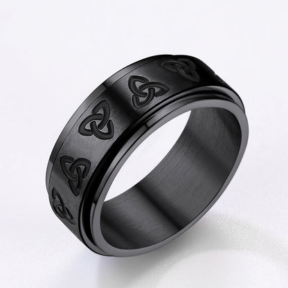 Celtic Knot Fidget Band Ring for Anxiety for