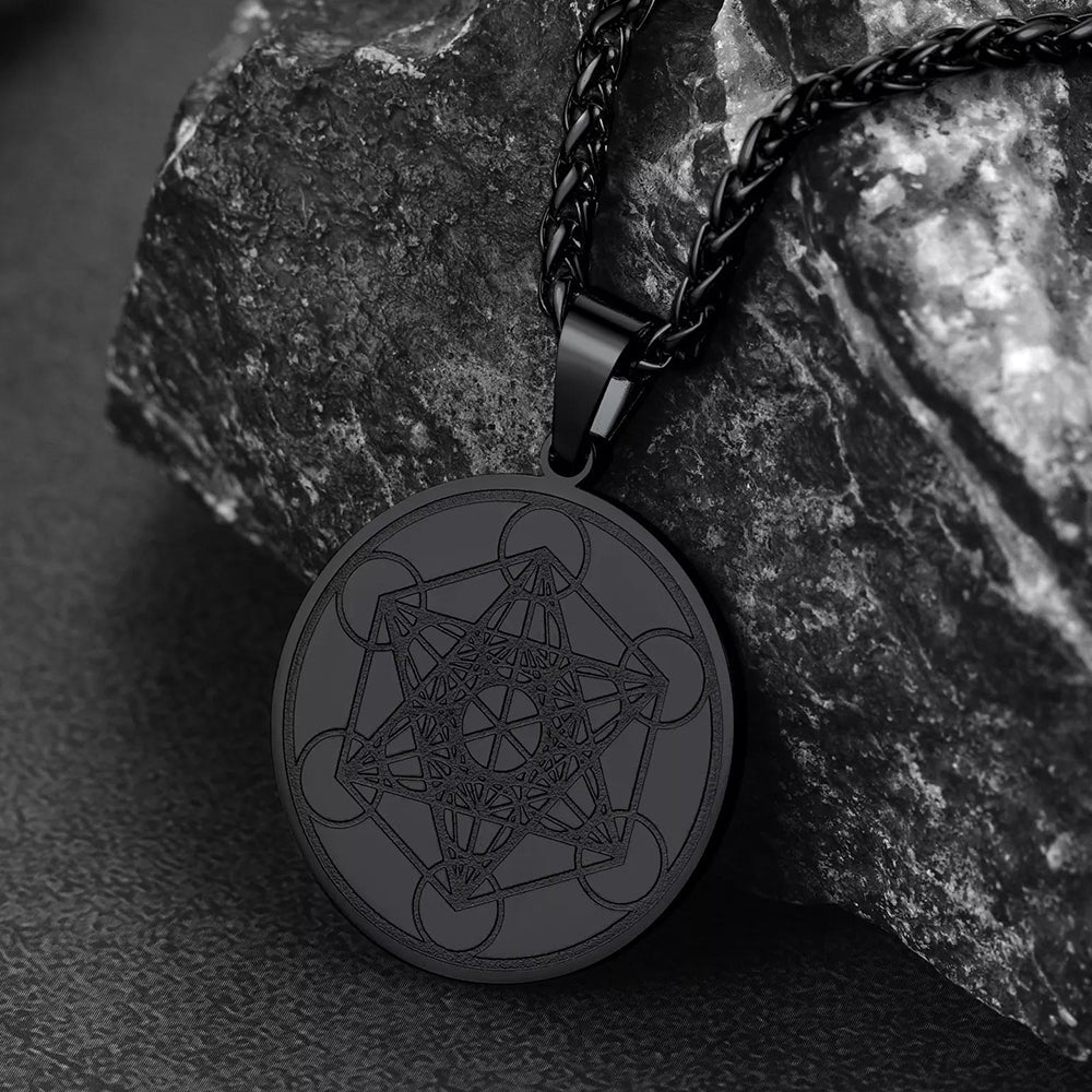 Metatron's Cube Pendant Necklace Spirtual Necklace for