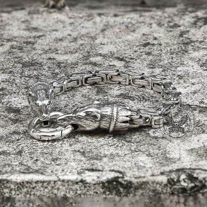 Bear Head Buckle Stainless Steel Bracelet