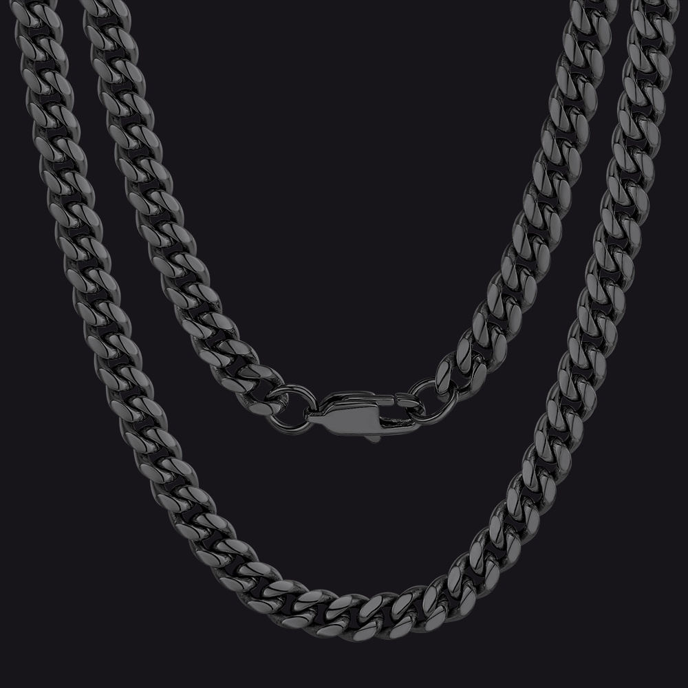 Thick Miami Cuban Curb Link Chain Necklace for